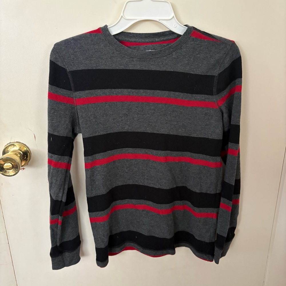 5/$25 Urban Pipeline kids stripe long sleeve thermal crew neck X-large